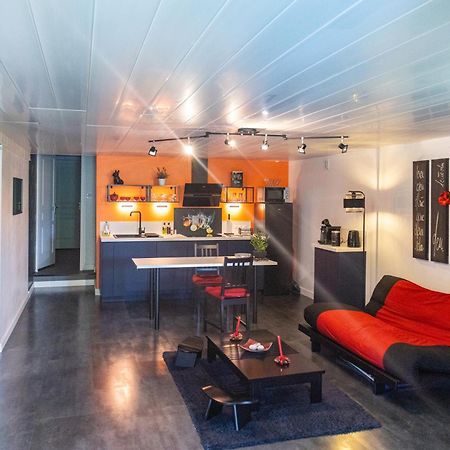 Comme Dans Un Ecrin - T2 De 50 M² Avec Jardin, Terrasse Et Piscine Apartment Vernaison Bagian luar foto